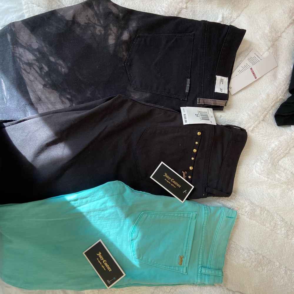 Hudson & Juicy Couture Bundle 3 pairs 27 Skinny